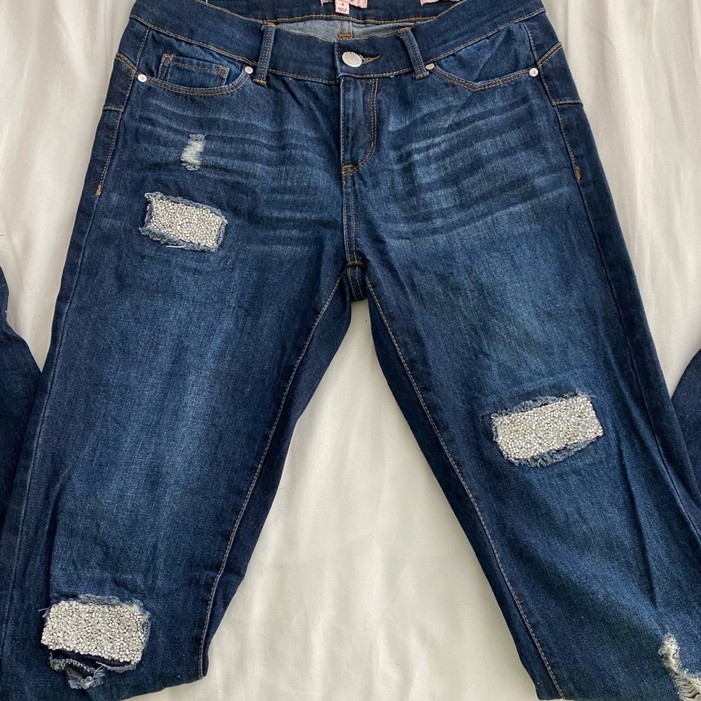 Rhinestone Skinny Jeans